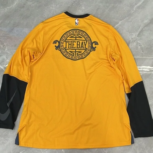 Men’s Nike Dri Fit NBA Golden State Warriors 2017 City Edition Shooting Shirt - Picture 12 of 16